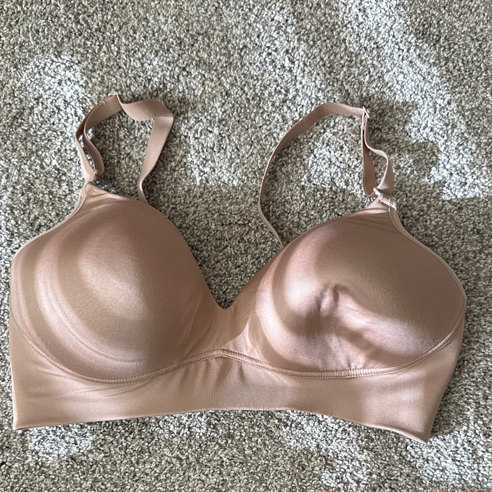 Warner's Wireless Comfort Bra - Tan